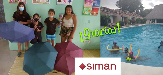 Thanks to SIMAN for the 100 umbrellas donation
