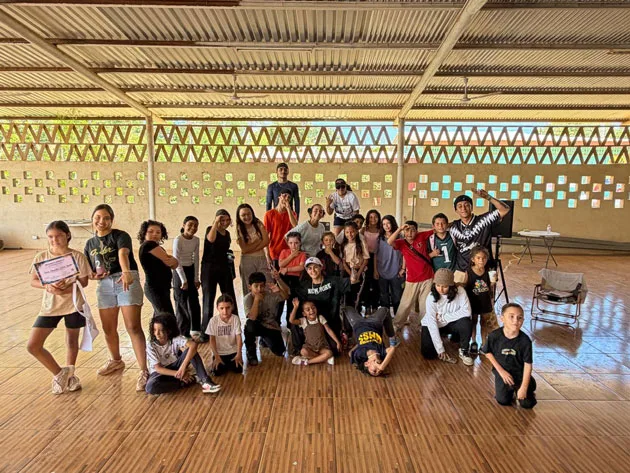 Participants in the first edition of Guana Breakids in San José de Pinilla.