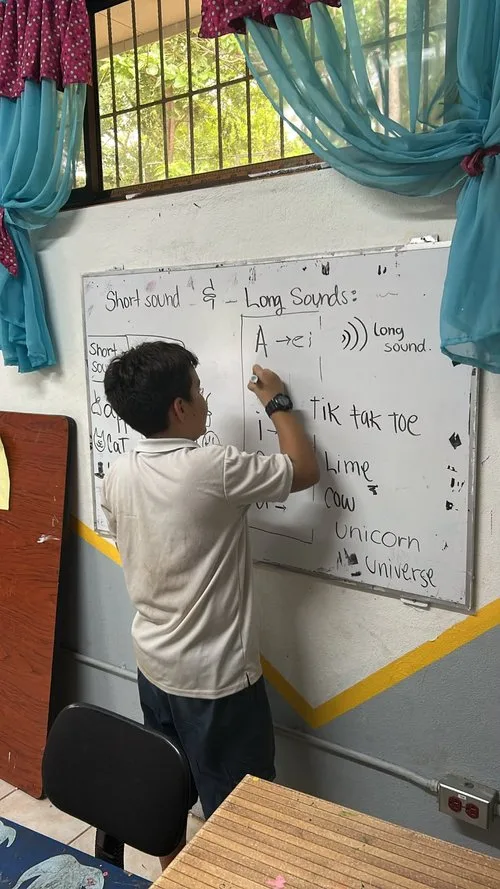 English class in Playa Grande