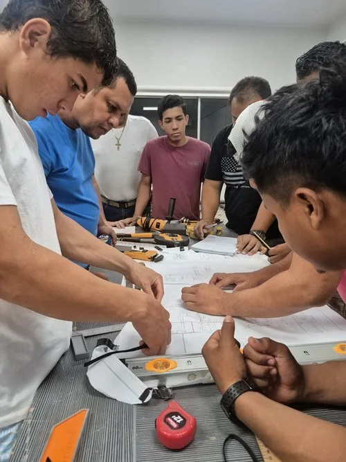 Adult students at a CEPIA technical training course